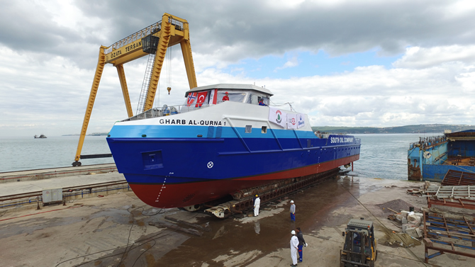 Özata Shipyard | Özata Shipyard Has Launched the Vessel Which Named Gharb Al Qurna 1